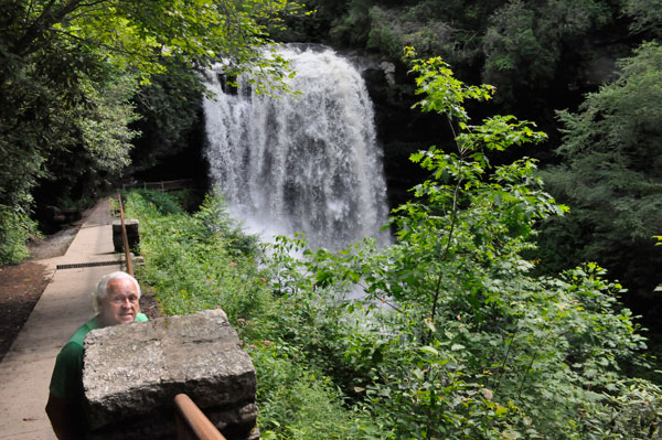 Lee Duquette overlooking Dry Falls